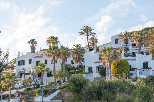 Houses in a typical Menorcan village.
