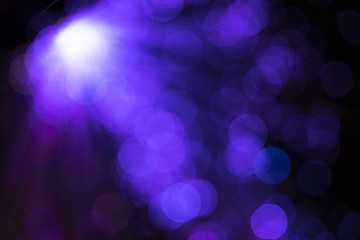 Bright light with purple optical fiber