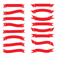 Ribbon logo template vector icon