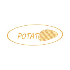 potato logo vector