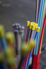 Glasfaser - schnelles Internet kommt, bunte Kabel