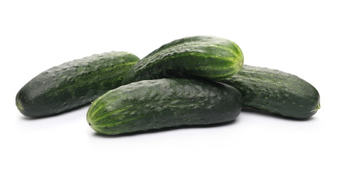 Cucumbers isolated on white background