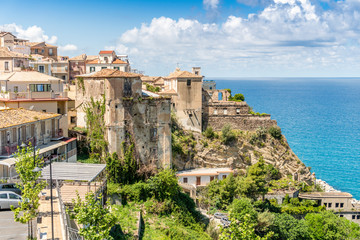 Fototapeta na wymiar Beautiful town of Tropea in Calabria, Italy