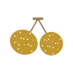 Longan fruit logo vector