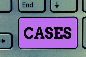 Text sign showing Cases. Conceptual photo Electronic Devices safety cover Breakage and shock protection.