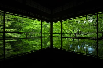Vlies Fototapete Kyoto 京都府 瑠璃光院 新緑