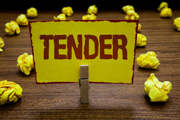 Writing note showing Tender. Business photo showcasing showing gentleness kindness and affection...