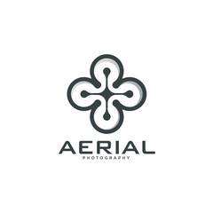 Obraz premium aerial drone camera photography, spy, view, logo template