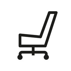 Chair icon. Simple vector illustration