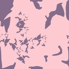 UFO camouflage of various shades of violet and pink colors