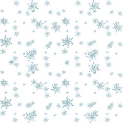 Christmas holiday glitter shine  snowflakes   seamless pattern 
