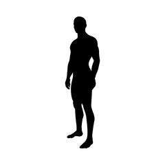 Sitting Pose Man Silhouette