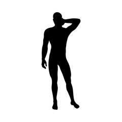 Standing Pose Man Silhouette