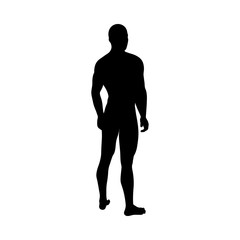 Standing Pose Man Silhouette