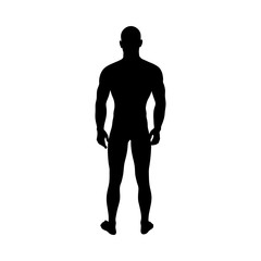 Standing Pose Man Silhouette