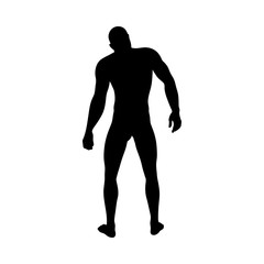 Standing Pose Man Silhouette