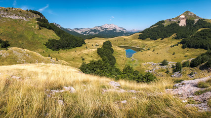 Fototapeta na wymiar Orlovacko lake, National park Sutjeska