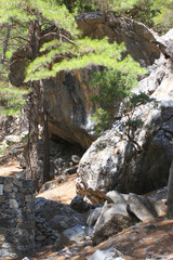Fototapeta premium Samaria Gorge National Park, Crete, Greece.