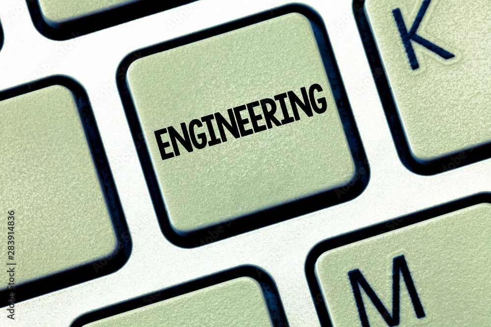 Poster conceptual hand writing showing engineering. business photo showcasing science concerned with design