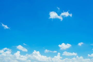 Blue sky and clouds for background.
