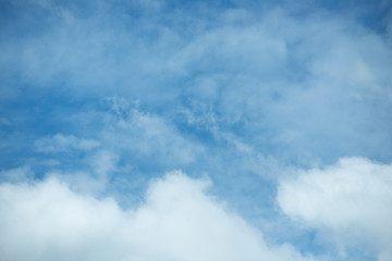 Blue sky and clouds for background.