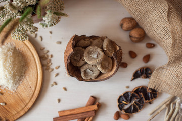 Home-made sweets, sugar free. Diet dessert for a healthy diet and diabetics. Candy made from natural ingredients.