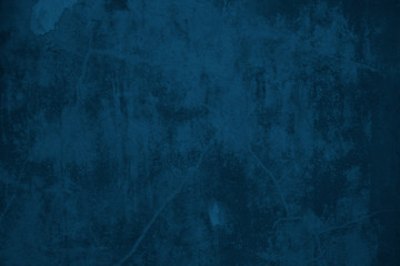 Blue Grunge Concrete Wall Texture Background.