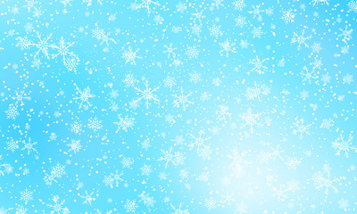 Falling snow background. Vector illustration