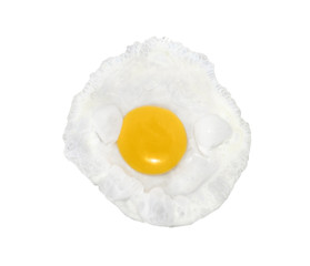 Fried egg isolated