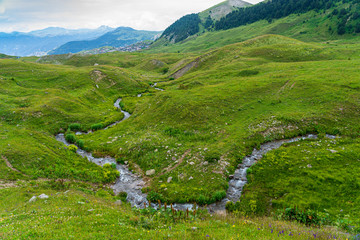 Beautiful summer landscape in Savsat, Artvin province, Turkey