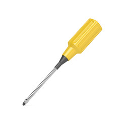 Screwdriver on white