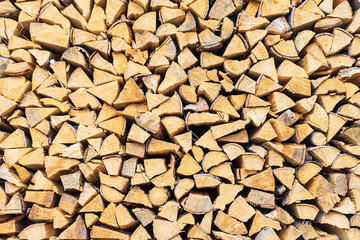 Split Dry Firewood Texture Background