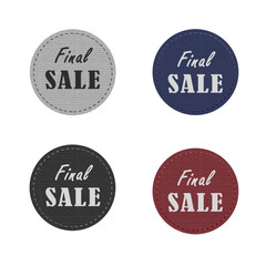 FINAL SALE - PROMOTION LABEL - FABRIC STICKER