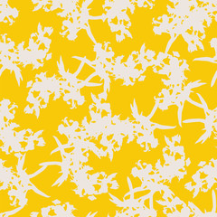 Naklejka premium Seamless pattern with floral romantic elements. Endless texture for season summer design