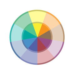 Infographic Template for 9 positions. Colorful area chart. White background