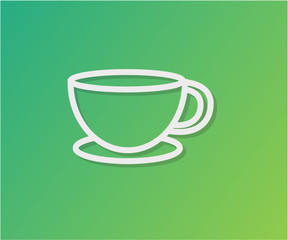vector thin line tea icon