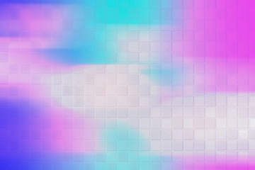 Colorful geometric blurred gradient mesh neon abstract blurred nature background. digitally generated image of blue light soft colored and stripes moving fast over texture background with copy space.