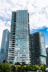 Fototapeta na wymiar Skyline of skyscrapers in New York City, USA