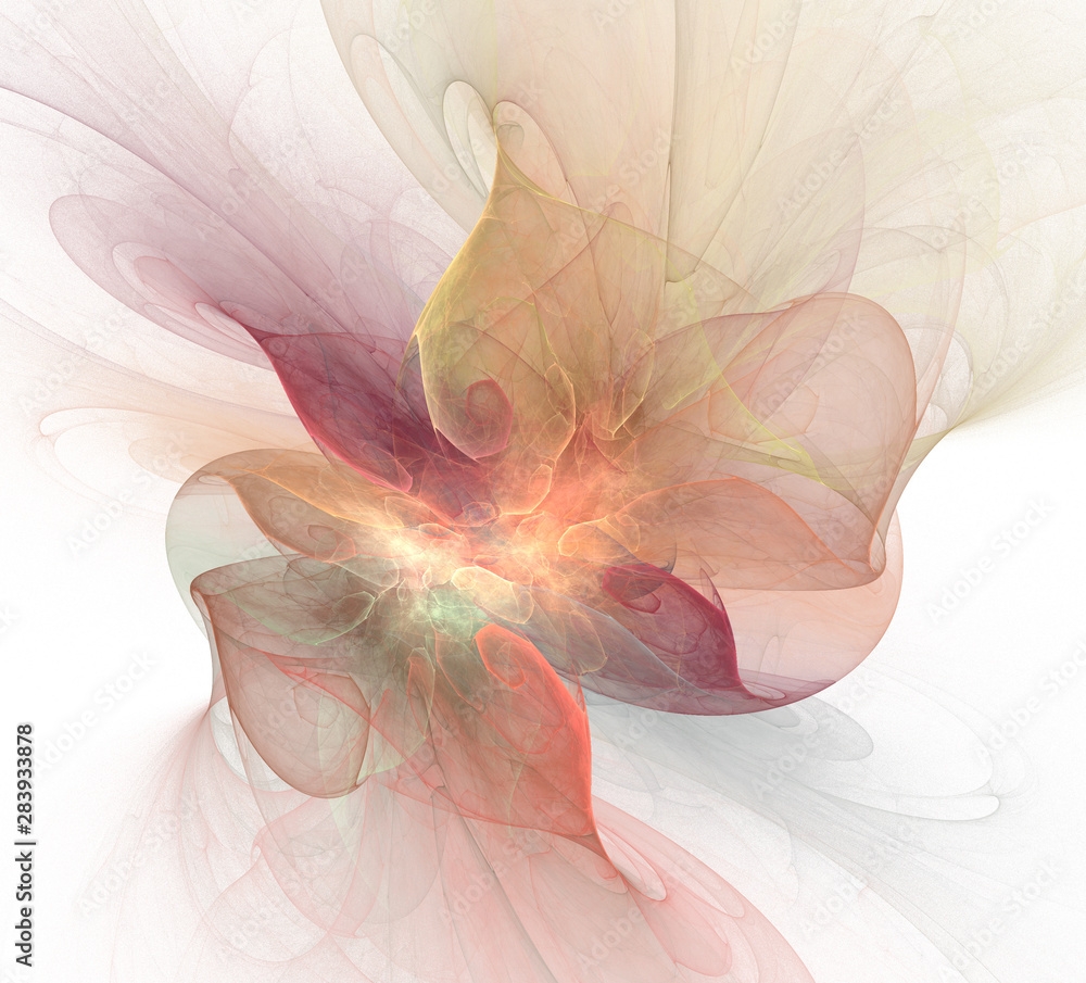 Poster an abstract computer generated modern fractal design. abstract fractal color texture. digital art. a