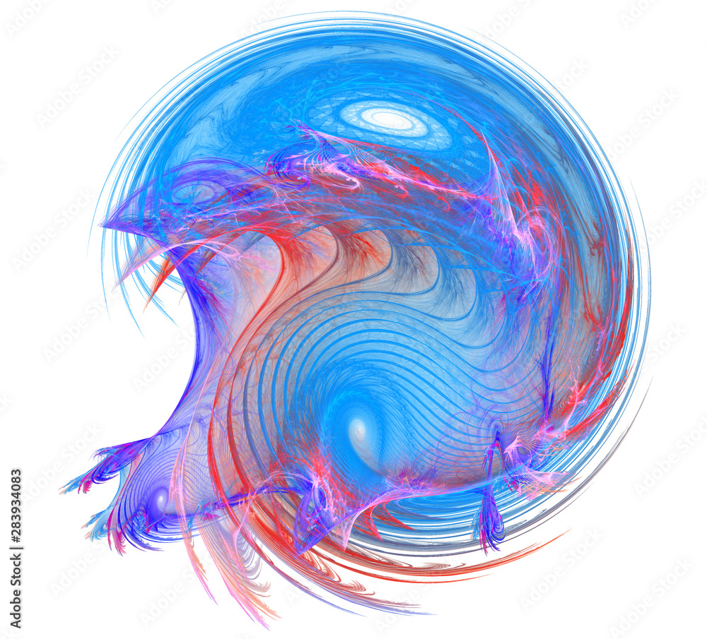 Poster an abstract computer generated modern fractal design. abstract fractal color texture. digital art. a