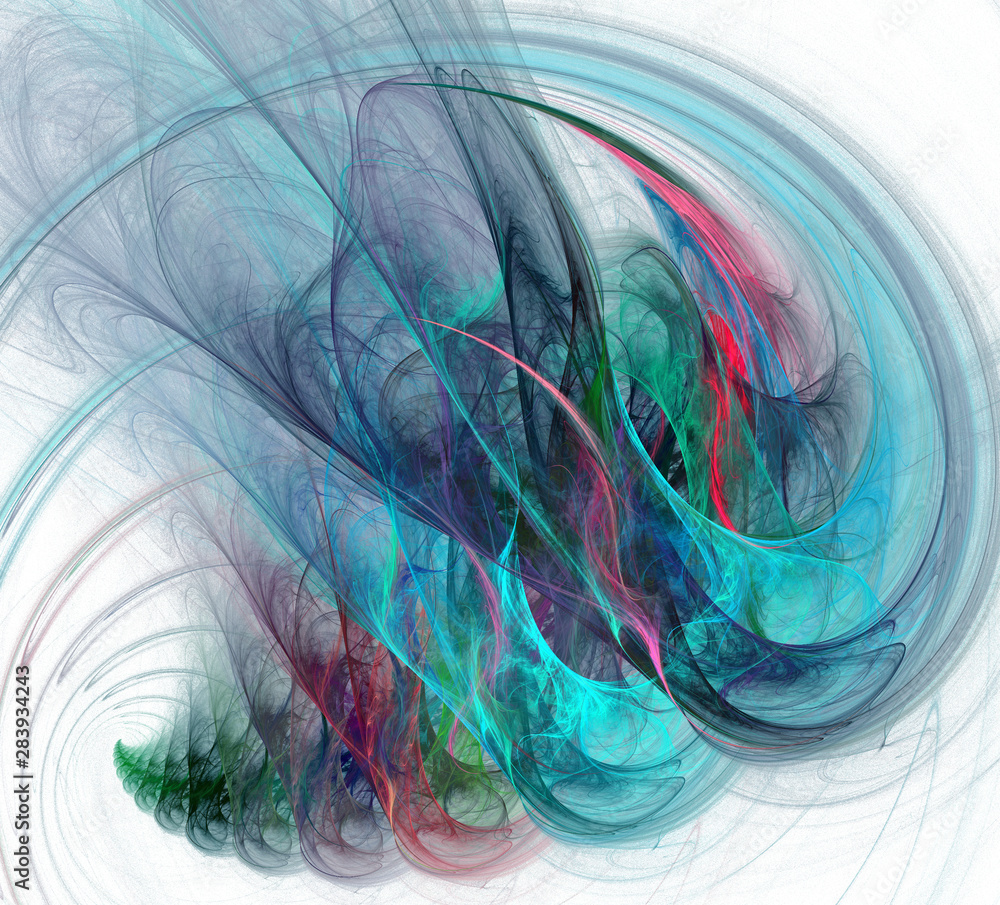 Poster an abstract computer generated modern fractal design. abstract fractal color texture. digital art. a