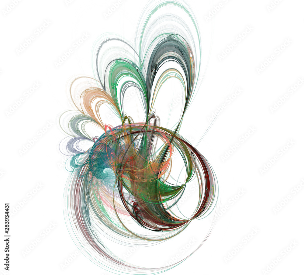Poster an abstract computer generated modern fractal design. abstract fractal color texture. digital art. a