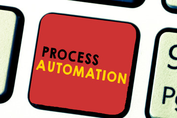 Word writing text Process Automation. Business concept for Transformation Streamlined Robotic To...