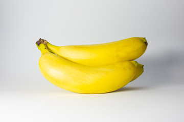 Bunch of bananas isolated on white background