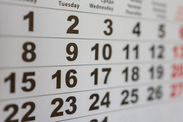 Obraz premium Calendar