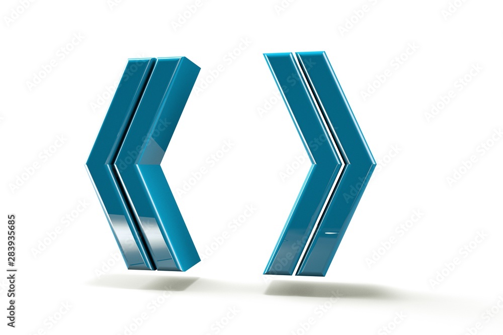 Poster punctuation marks. with background, 3d image
