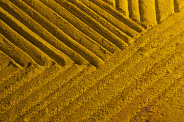 Variety of sand shapes top view