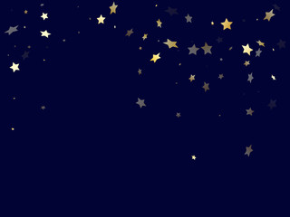 Obraz na płótnie Canvas Gold gradient star dust sparkle vector background.