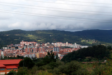 Fototapeta na wymiar View of Bilbao from a hill