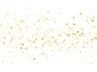 Magic gold sparkle texture vector star background.
